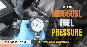 Testing Fuel Pressure: MB560SL Step-by-Step Guide