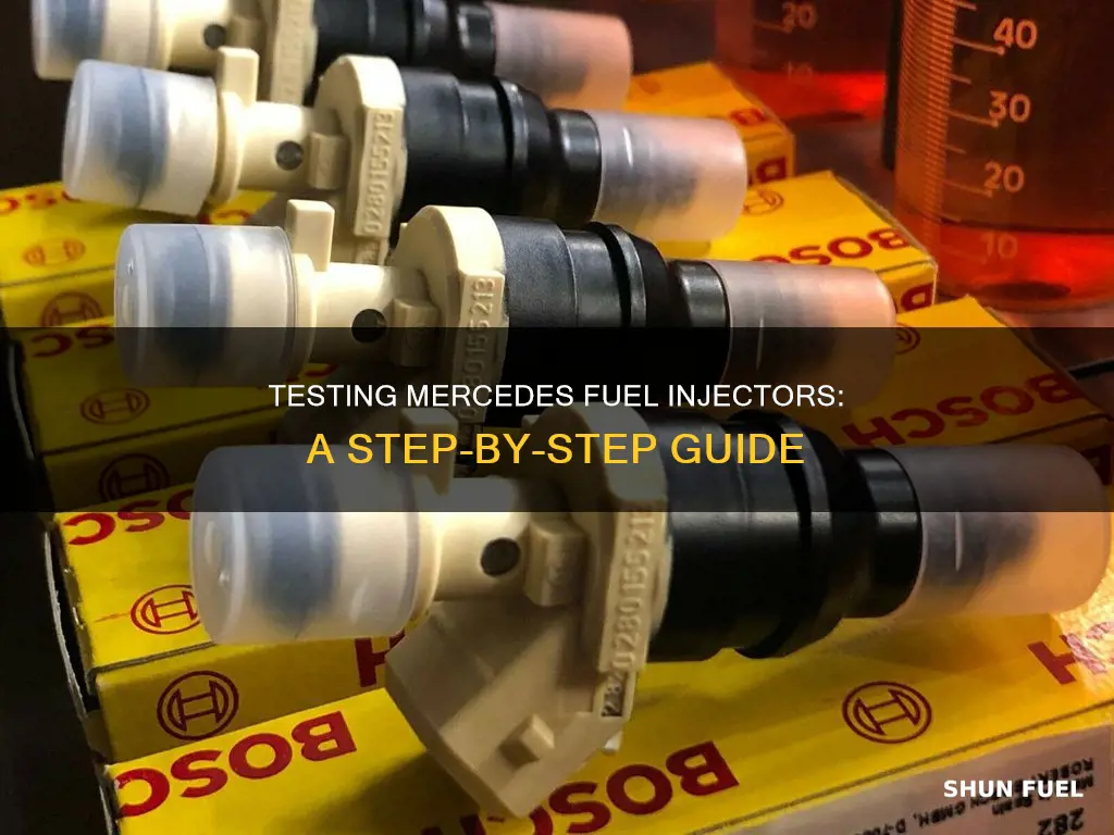 how to test mercedes fuel injectors