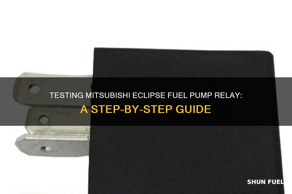 how to test mitsubishi eclipse fuel pump relay