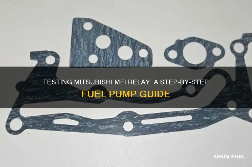 how to test mitsubishi fuel pump mfi relay