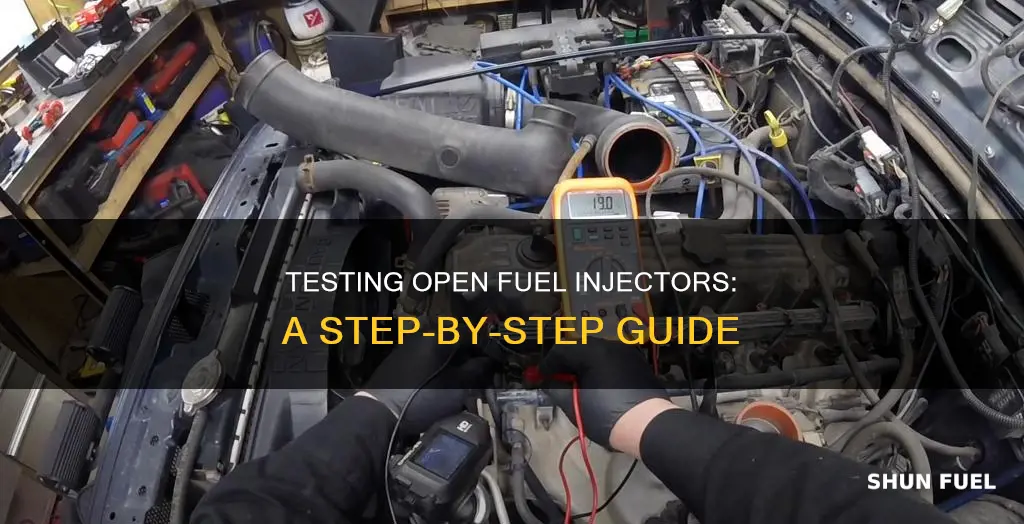 how to test open fuel injectors