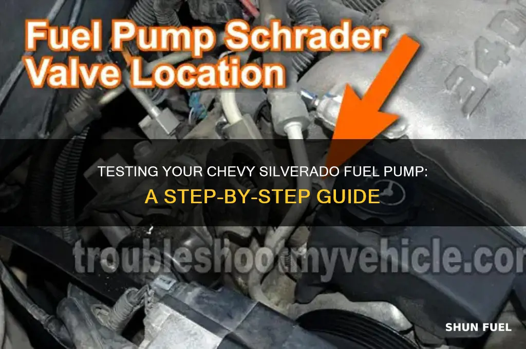 how to test power chevy silverado fuel pump