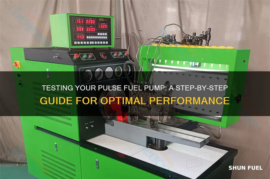 how to test pulse fuel pump