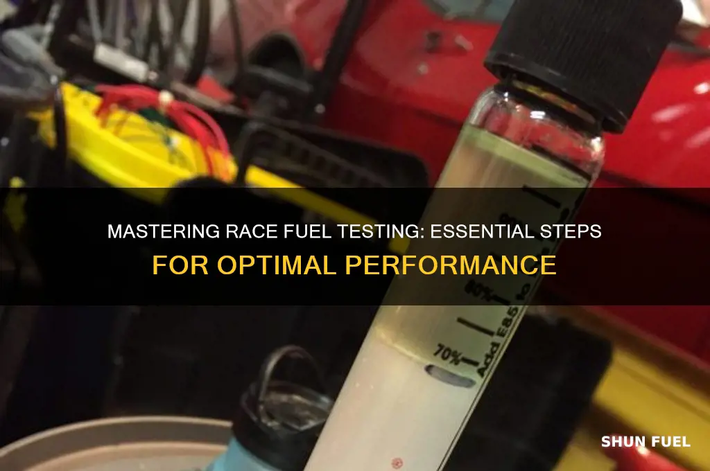 how to test race fuel