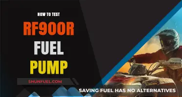 Testing the RF900R Fuel Pump: A Comprehensive Step-by-Step Guide