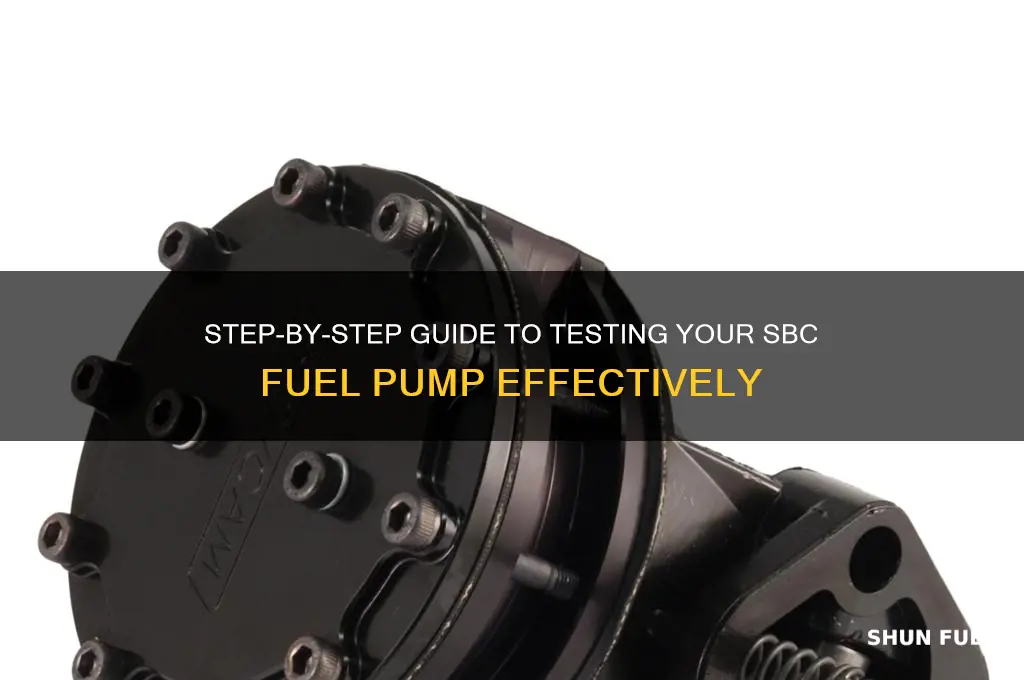 how to test sbc fuel pump