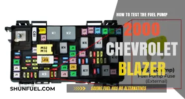 Testing Your 2000 Chevrolet Blazer's Fuel Pump: A Step-by-Step Guide