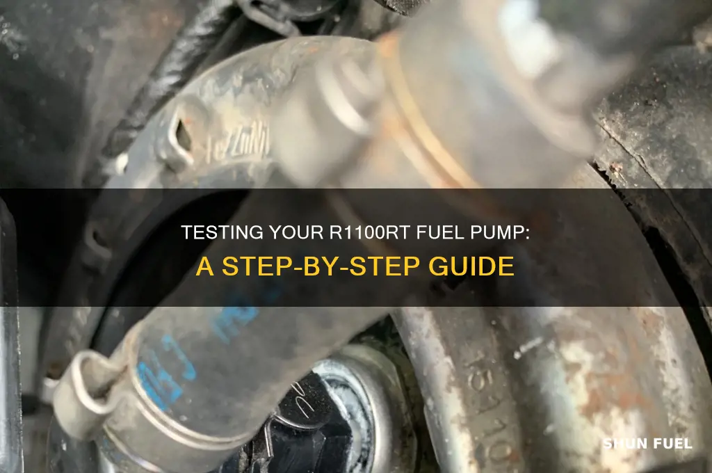 how to test the fuel pump on r1100rt
