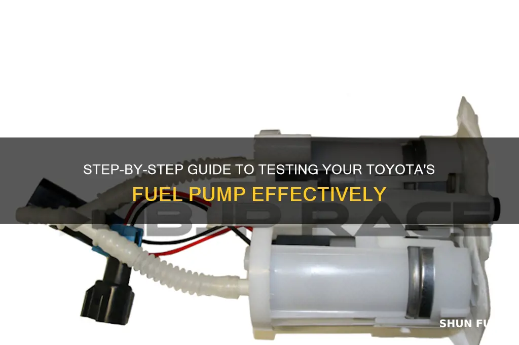 how to test toyota fuel pump