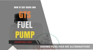 Testing Your Vespa 300 GTS Fuel Pump: A Step-by-Step Guide