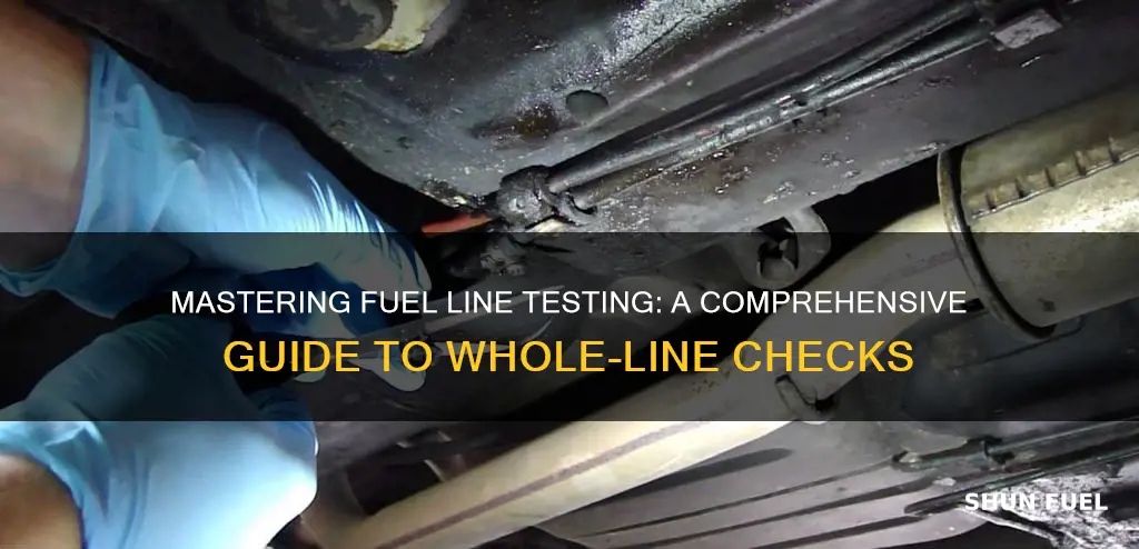 how to test whole in fuel line