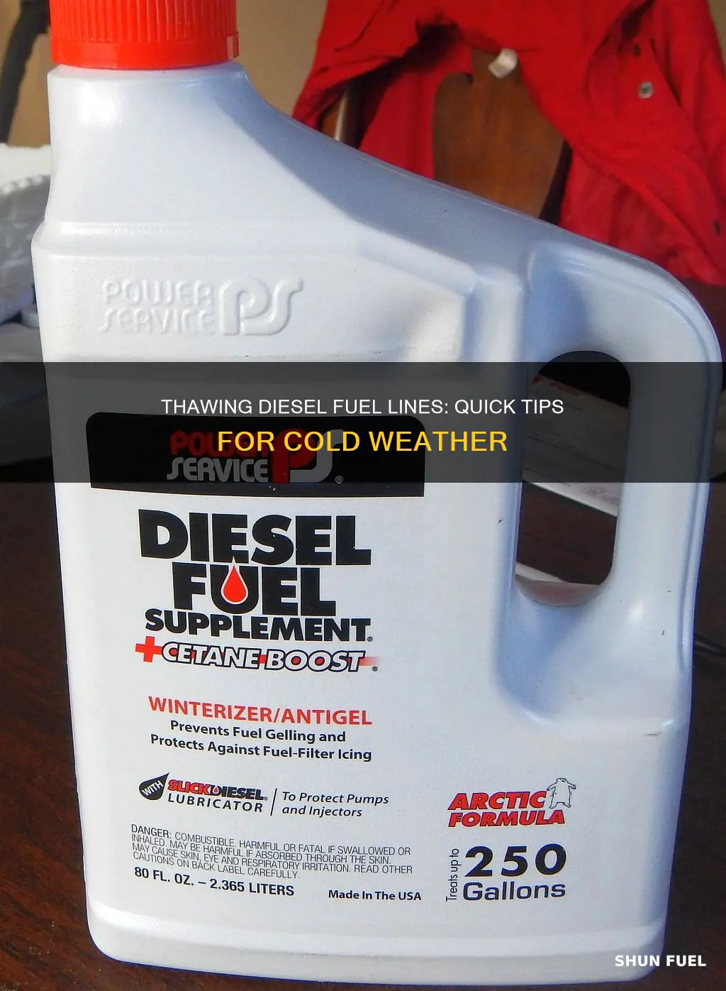 how to thaw diesel fuel lines