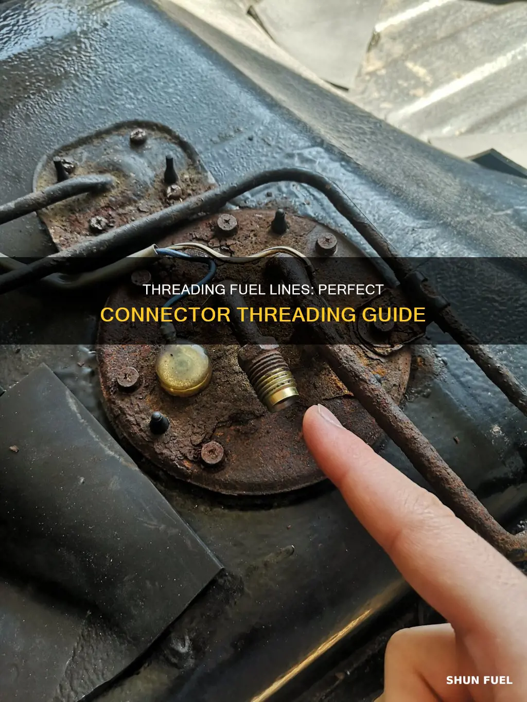how to thread a fuel line for connector