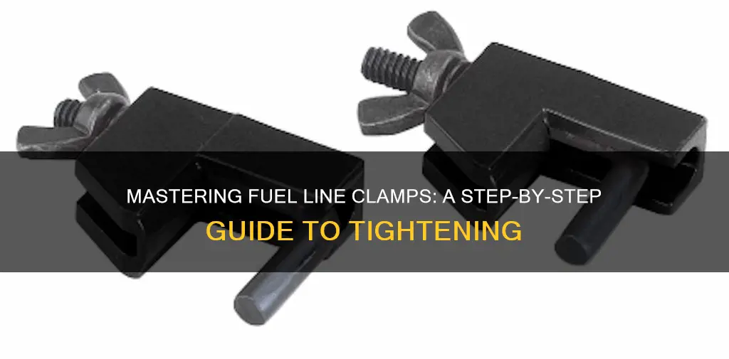 how to tighten fuel line clamps