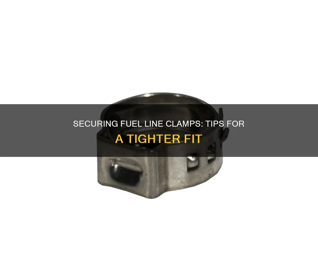 how to tighten fuel line clamps