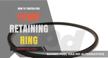 Tightening Fuel Pump Retaining Ring: A Step-by-Step DIY Guide