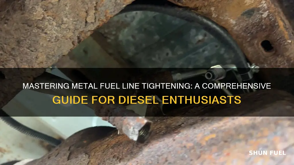 how to tighten metal diesel fuel lines