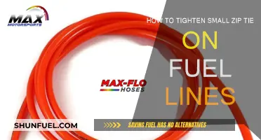 Mastering the Art of Securing Fuel Lines: A Guide to Tightening Small Zip Ties