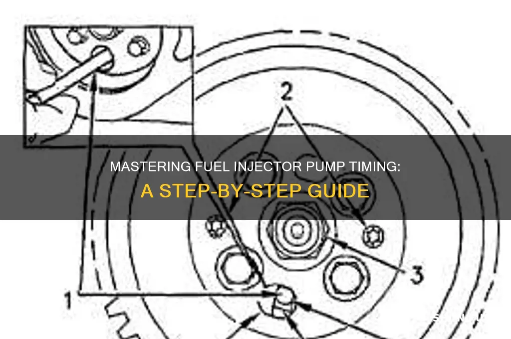 how to time a fuel injector pump