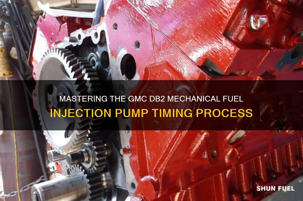 how to time a gmc db2 mechanical fuel injection pump