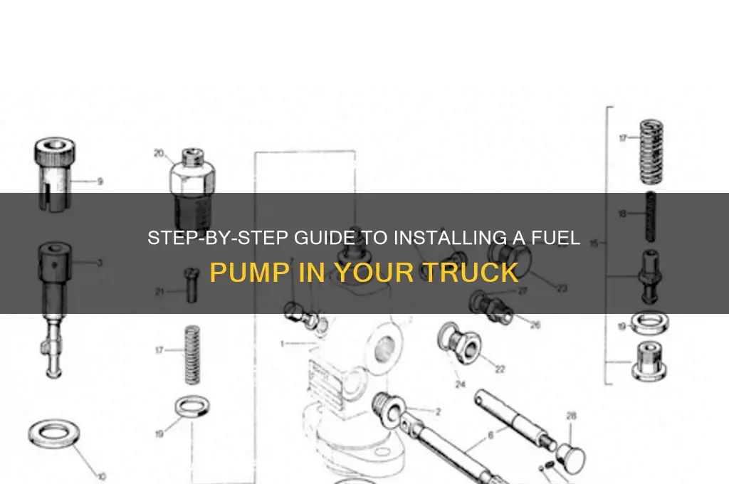 how to to put a fuel pump in a truck
