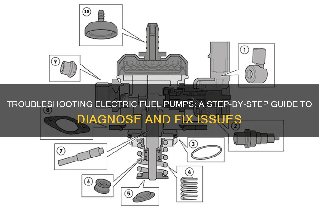 how to toublesooy a electric fuel pump