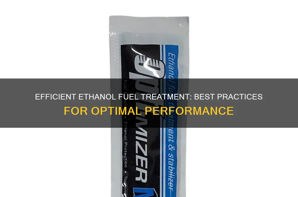 how to treat ethanol fuel
