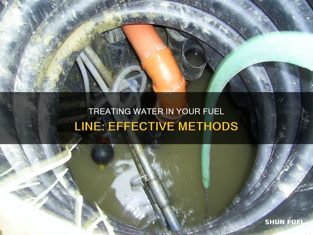 how to treat water in fuel line