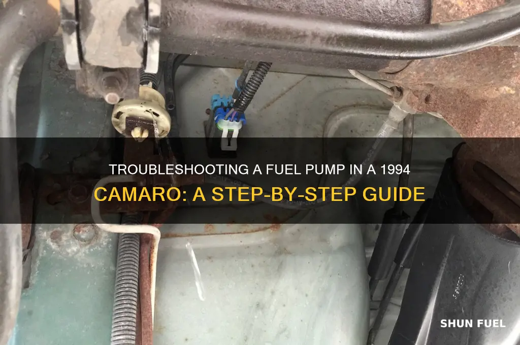 how to troubleshoot a fuel pump 94 camaro