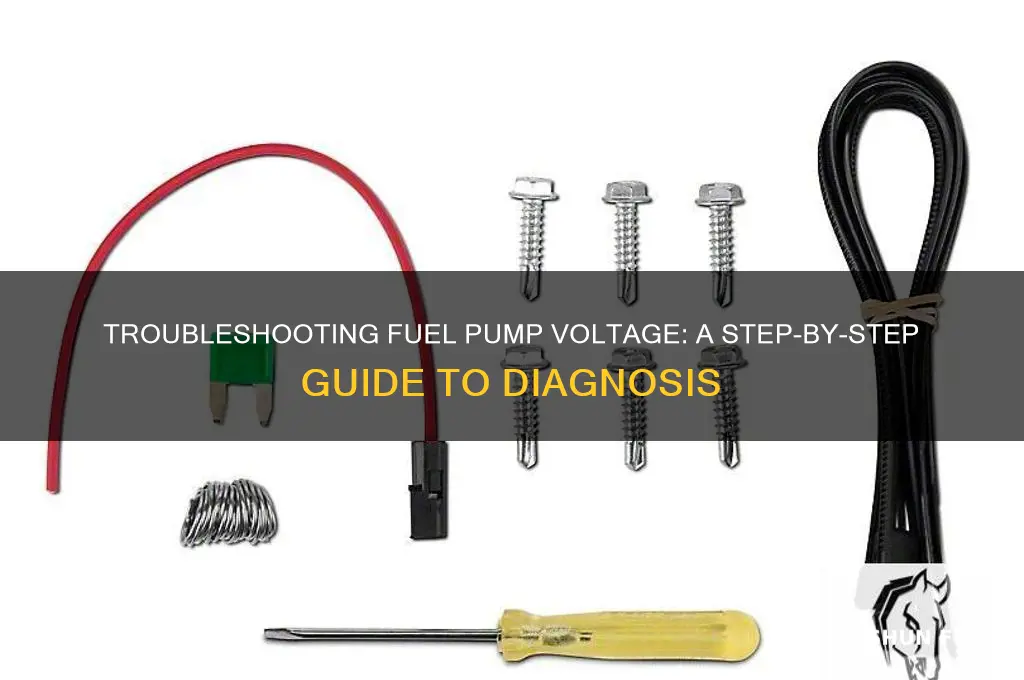 how to troubleshoot a fuel pump voltage