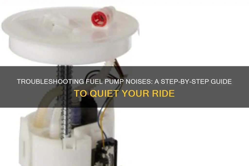 how to troubleshoot noises from fuel pump