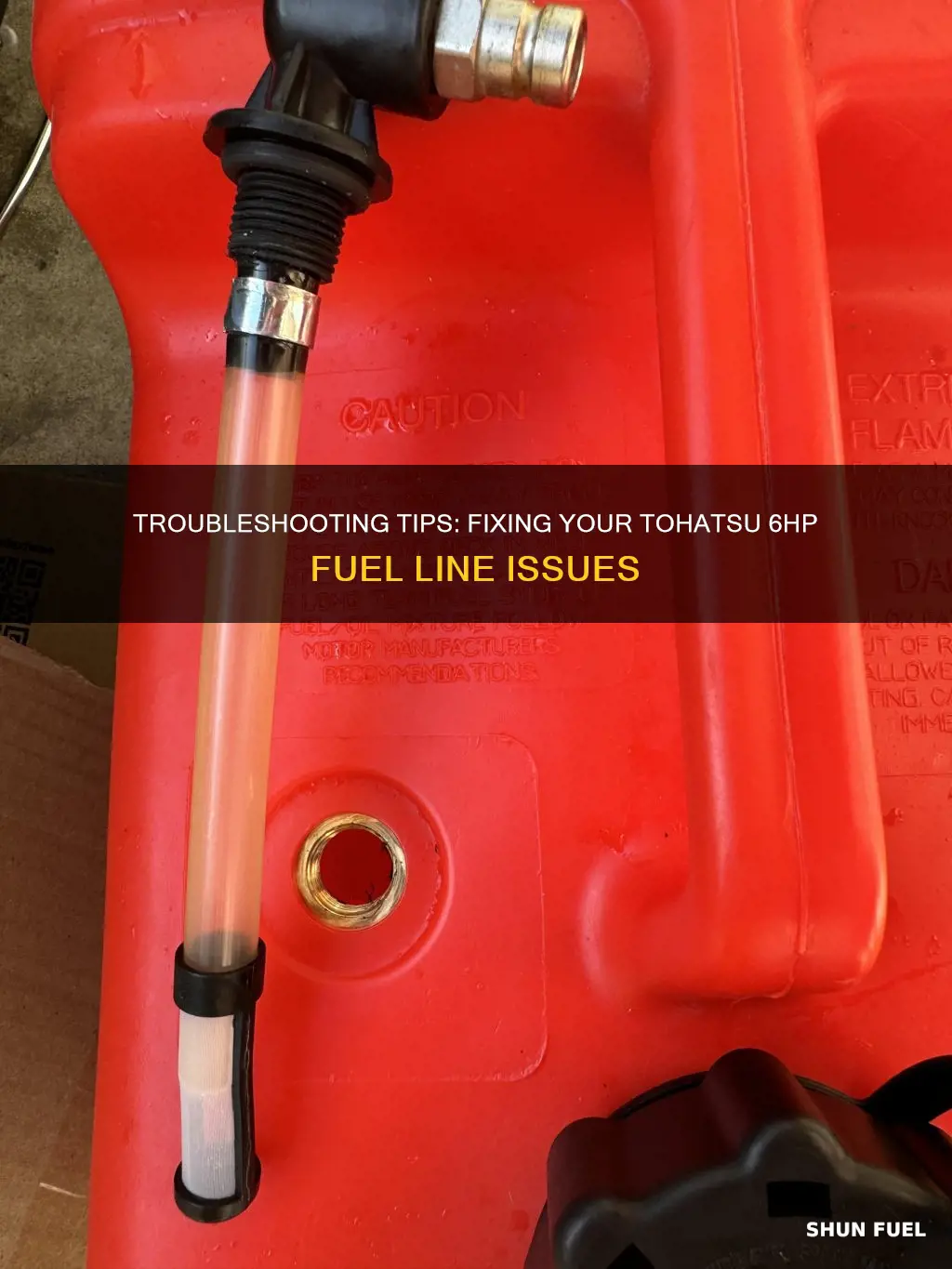 how to troubleshoot tohatsu 6hp outboard fuel line