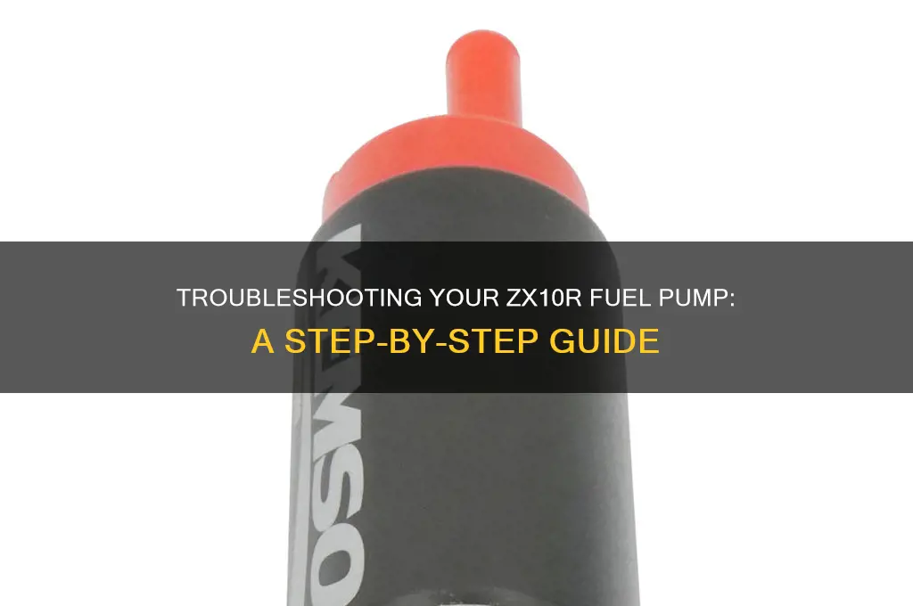 how to truoble shoot a fuel pump zx10r