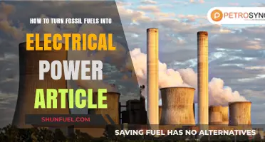 Converting Fossil Fuels: Powering Our World with Electricity