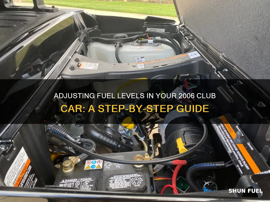how to turn fuel down on presidential 2006 club car