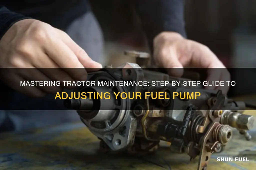 how to turn up a tractor fuel pump
