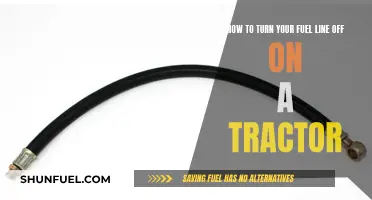 Tractor Fuel Line: Turning Off and Safety Measures