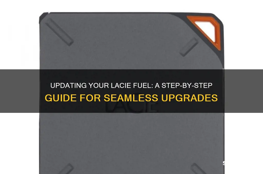 how to udate lacie fuel