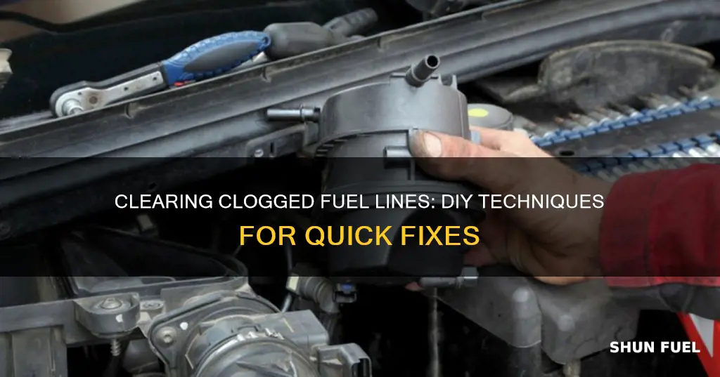 how to unblock fuel line