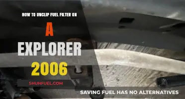Unclipping Fuel Filter: 2006 Explorer Guide