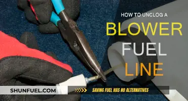 Unclogging the Blower Fuel Line: A Step-by-Step Guide