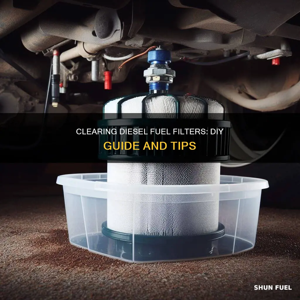 how to unclog a diesel fuel filter