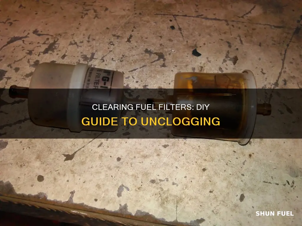 how to unclog a fuel filter
