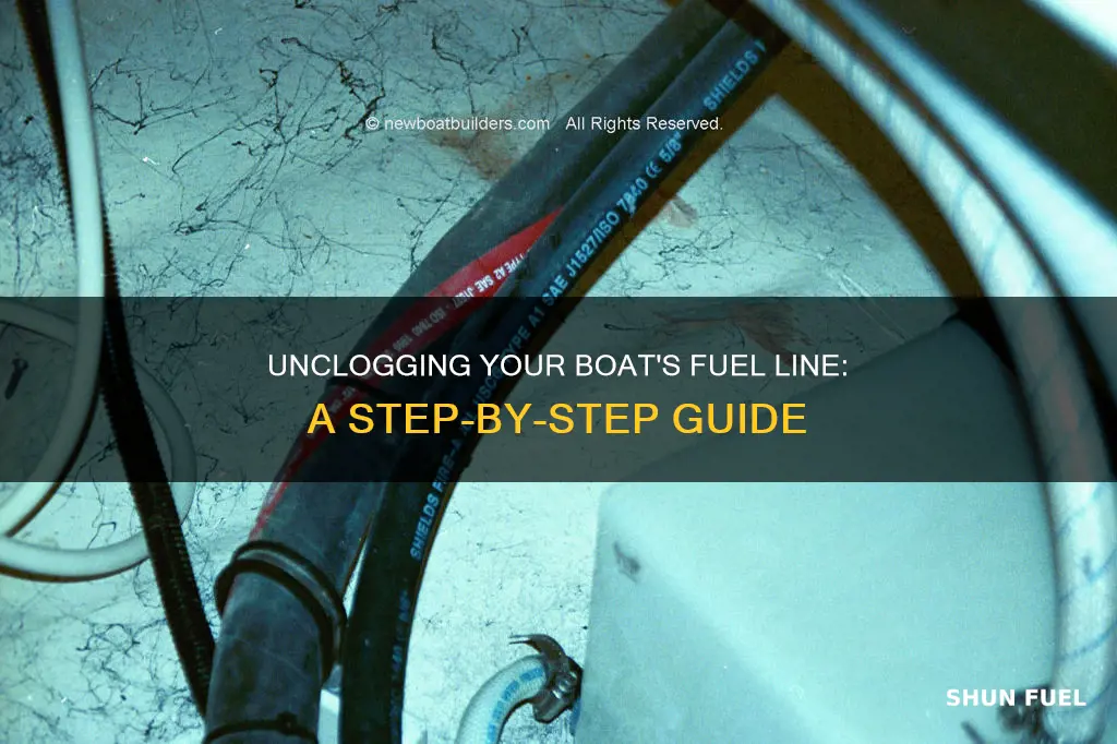 how to unclog a fuel line boat