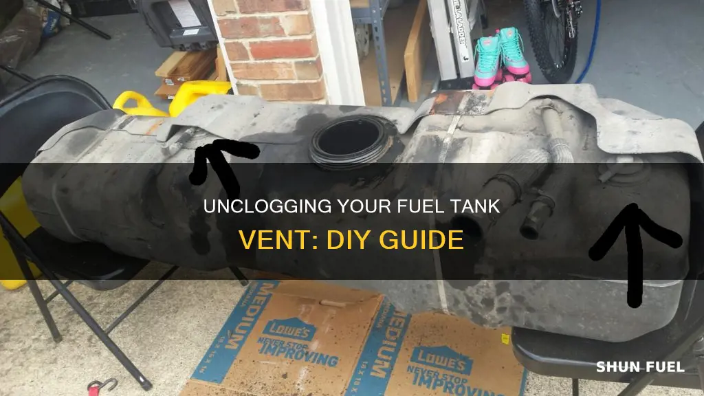 how to unclog a fuel tank vent