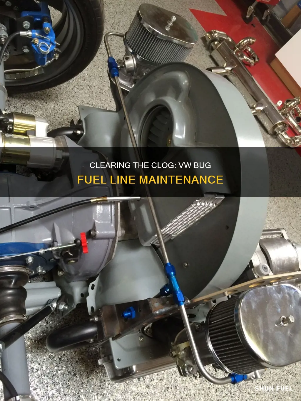 how to unclog a vw bug fuel line