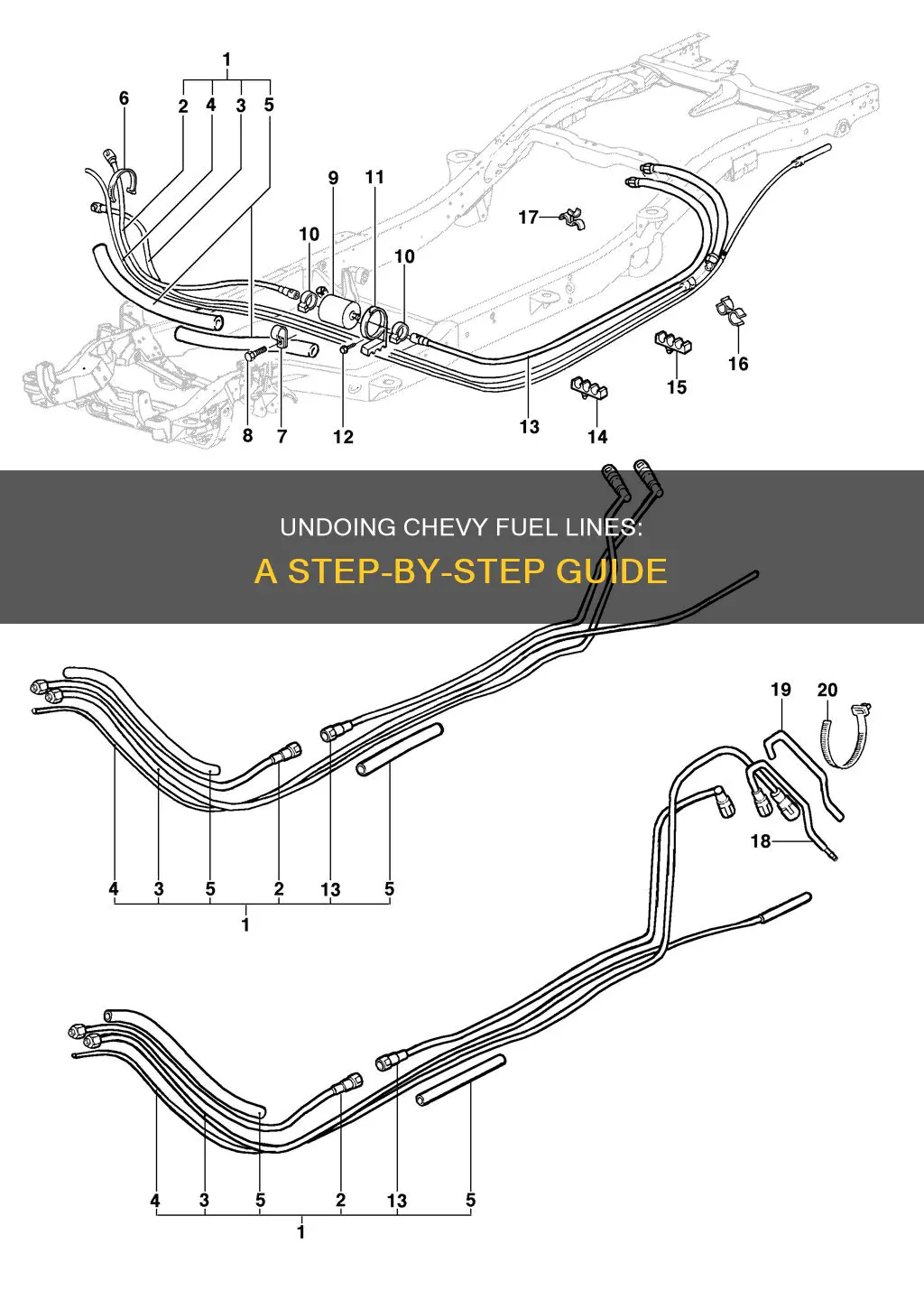 how to undo chevy fuel lines