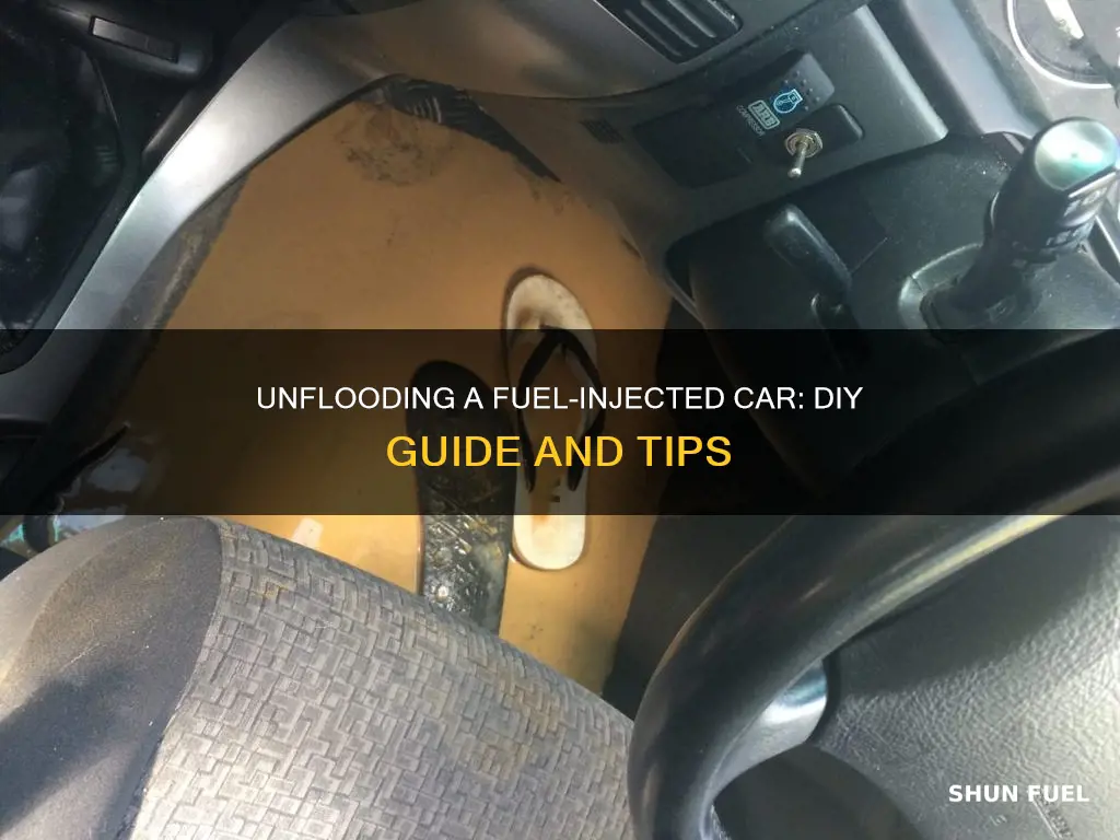 how to unflood a fuel injected car