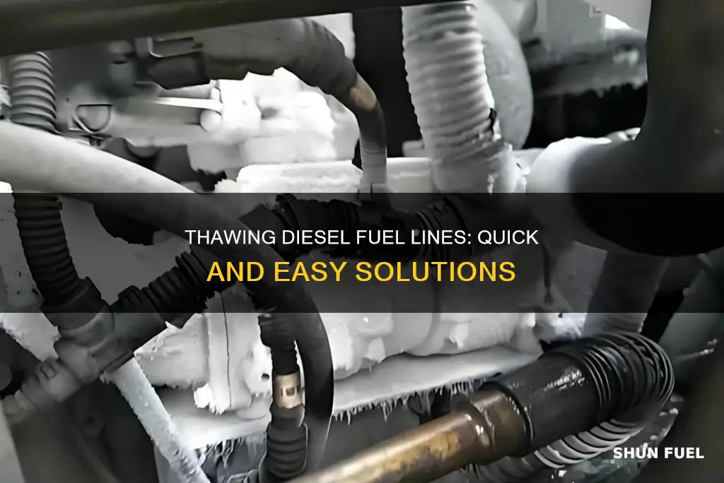 how to unfreeze diesel fuel lines