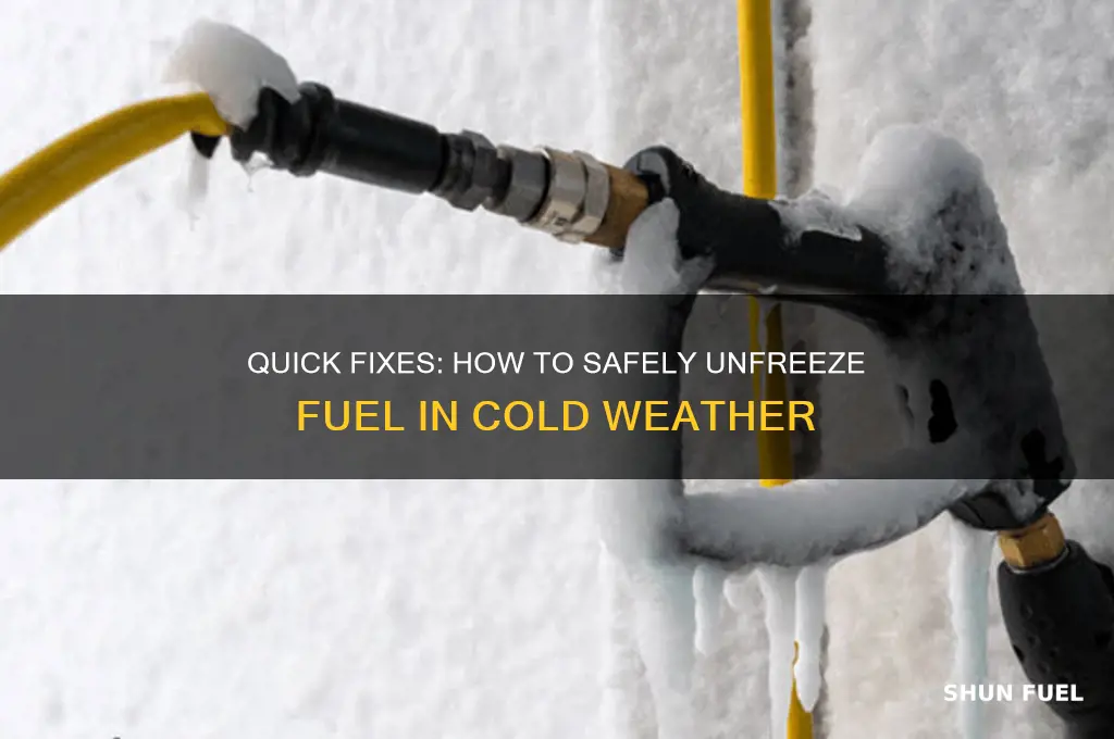 how to unfreeze fuel